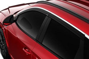 Hyundai Tucson Window Vents - Husky Liners - Low Profile, Smoke with Chrome Trim - Chrome - `22-`23